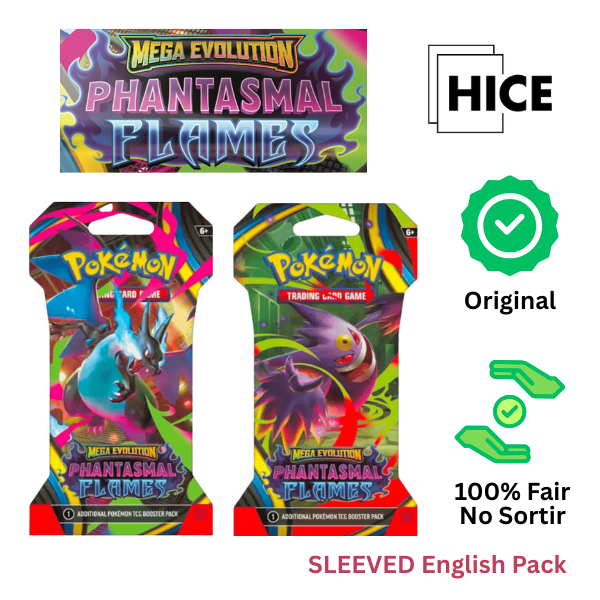 Phantasmal Flames SLEEVED Booster Pack - Pokemon TCG English ME02 — 1