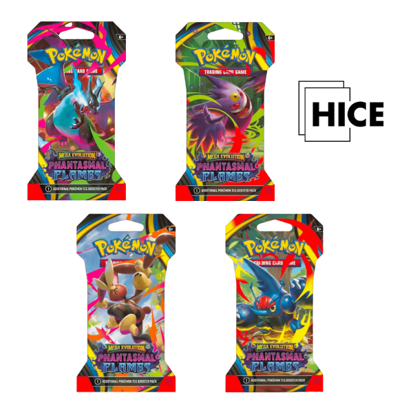 Phantasmal Flames SLEEVED Booster Pack - Pokemon TCG English ME02 — 2