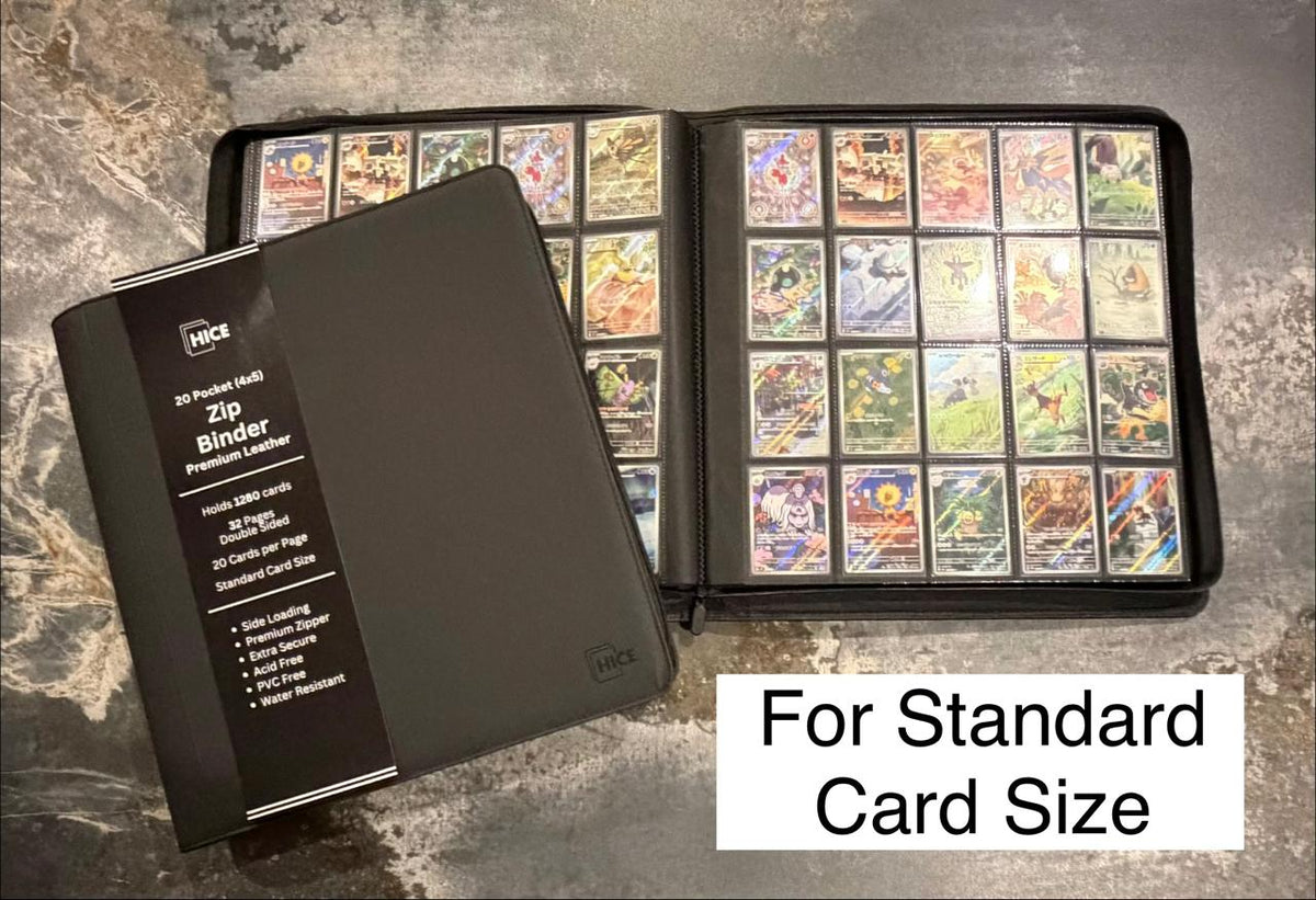 HICE Premium Zip Album Card Binder 20 Pocket Binder Kartu Pokemon Magic One Piece — 1