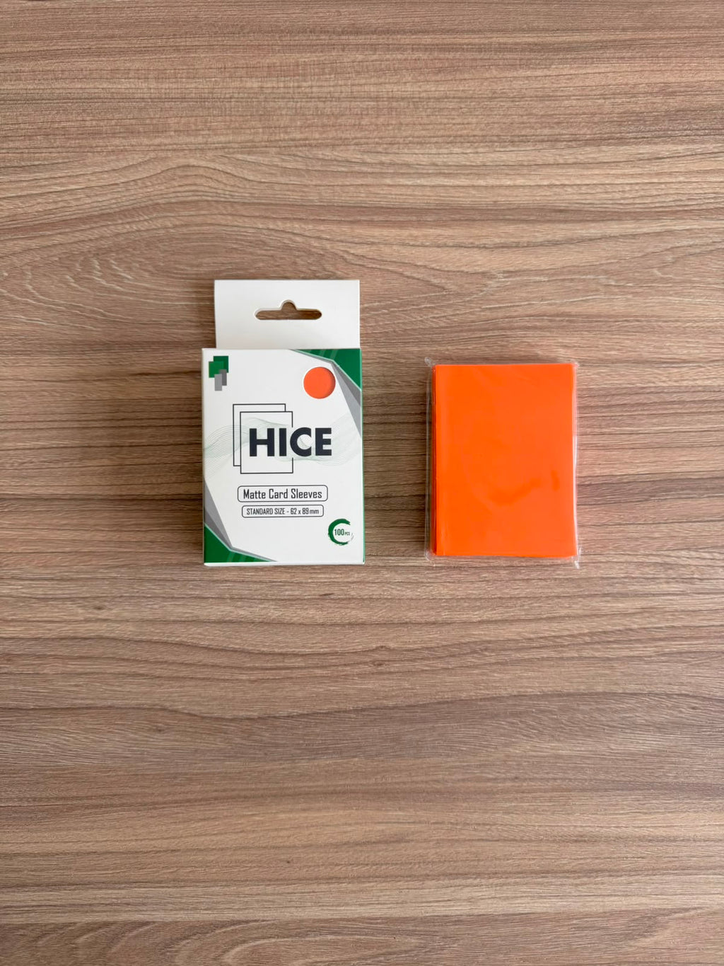 Mini Matte Sleeves - Orange 100pcs — 1