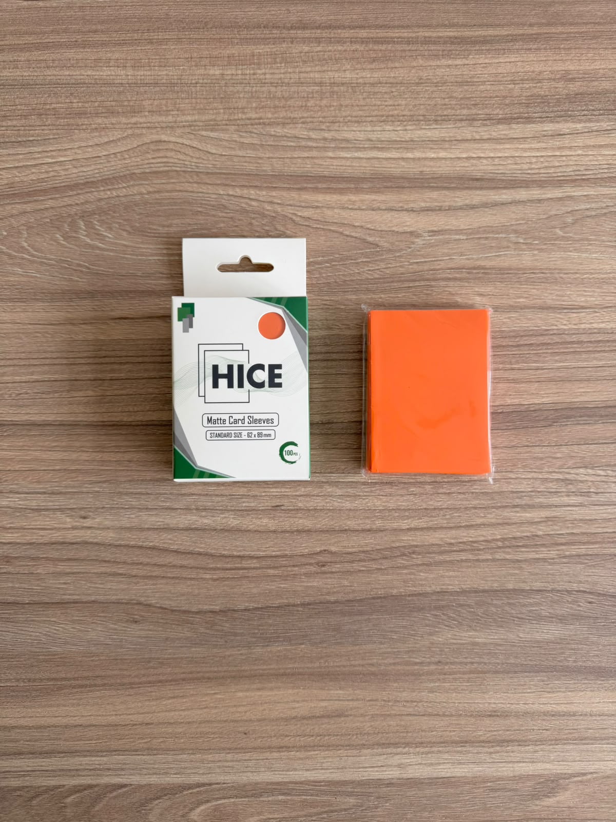 Mini Matte Sleeves - Orange 100pcs — 1